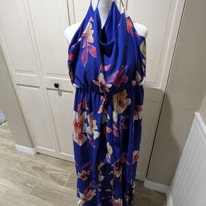 Peach Love California Blue and Pink Dress